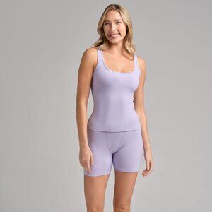 Comfrt Ribbed Contour Tank and Boxer Set - Lavender S New With Tags‎